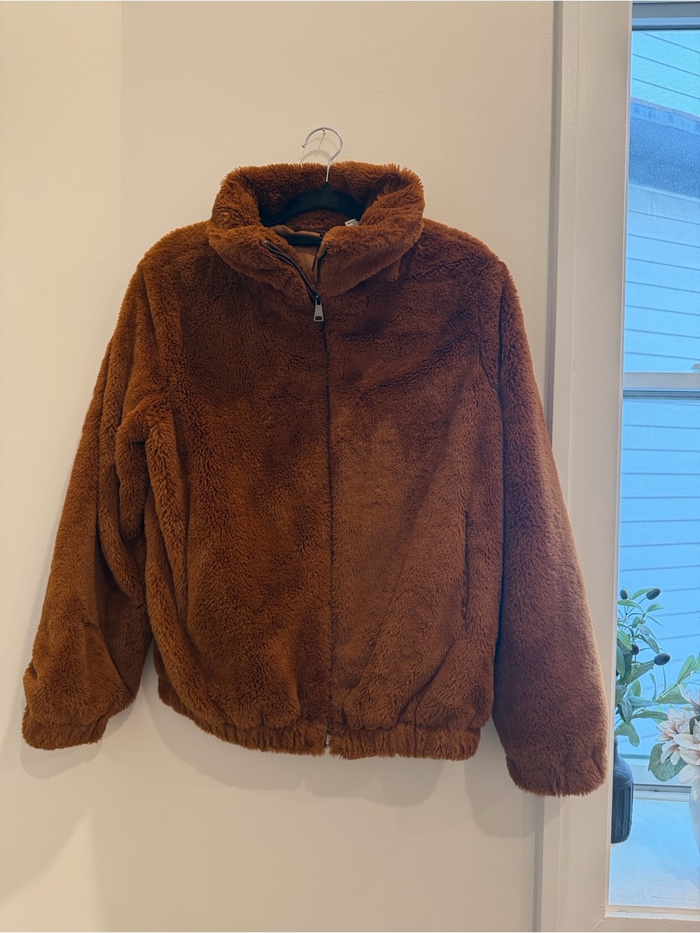 Magaschoni Teddy Jacket in Rich Brown